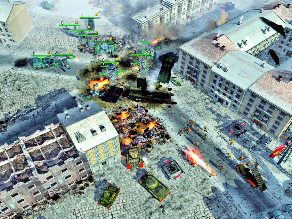 Das Echtzeit-Strategiespiel War Front: Turning Point spielt in einer alternativen Realität, in der Hitler bereits zu Kriegsbeginn ermordet wird - der Titel ist 2007 einer der letzten aus dem Hause 10tacle.