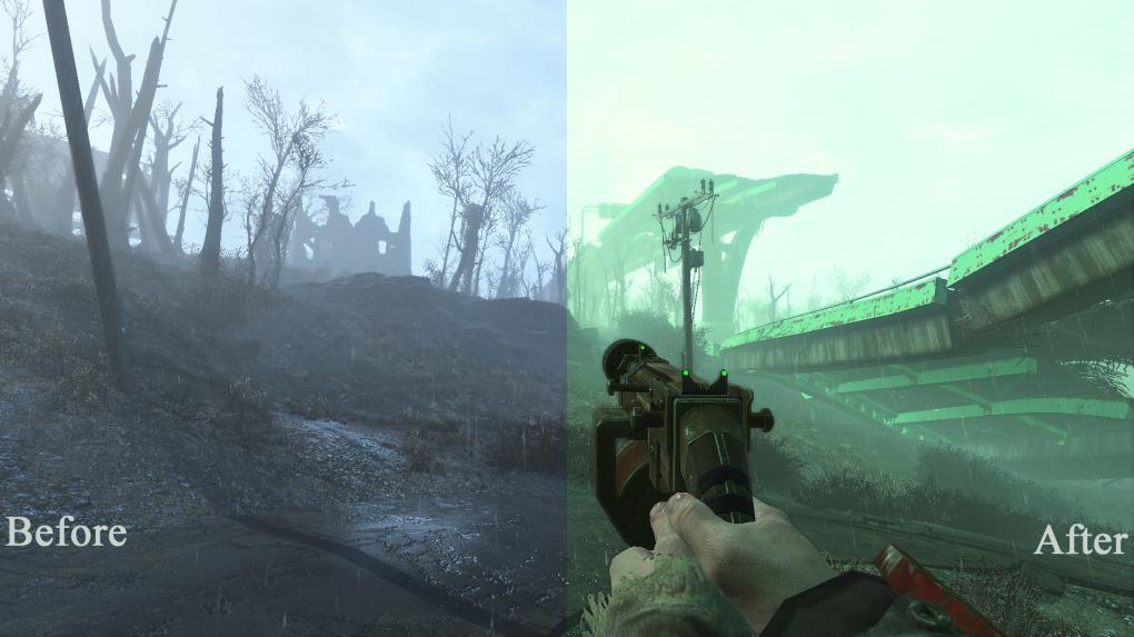 Mit einem SweetFX-Preset erstrahlt Fallout 4 in den Farben von Fallout 3.