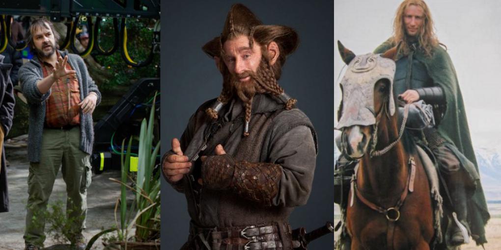 Links: Peter Jackson bei den Dreharbeiten zu 'Der Hobbit: Eine unerwartete Reise' (2012) / Mitte: Jed Brophy als Nori / Rechts: 'Der Herr der Ringe - Die zwei Türme' (2002)