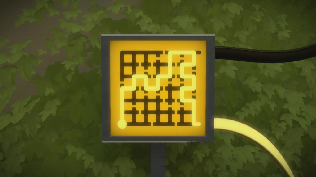 ... ihr den unteren Ausgang wählt, um das untere Lichtleiterkabel zu beleuchten.