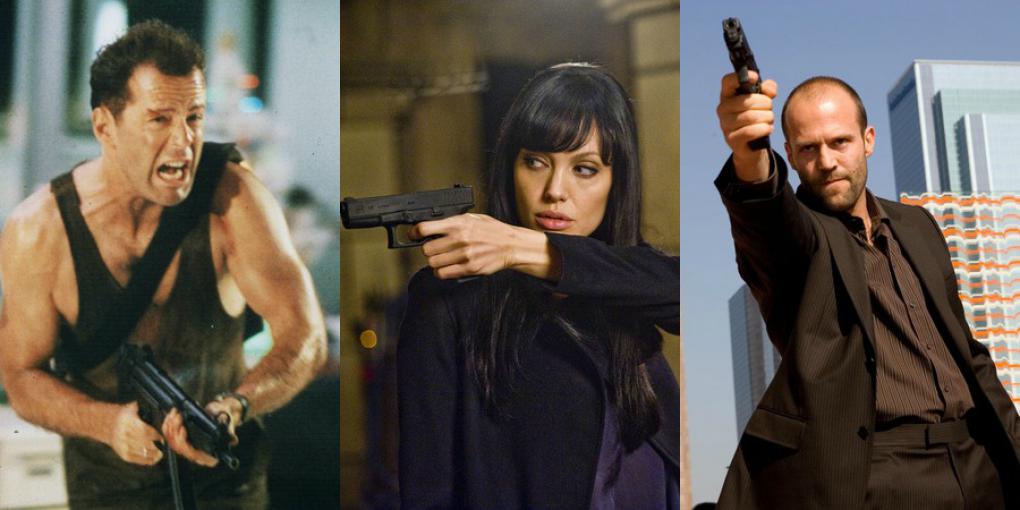 Links: 'Stirb Langsam' (1988) / Mitte: 'Salt' (2010) / Rechts: 'Crank' (2006)