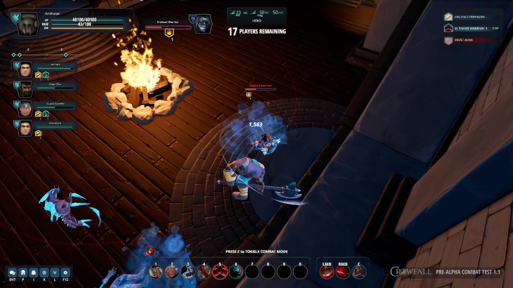 Alpha-Eindruck von Crowfall: Der Champion walzt mit seiner fetten Zweihandwaffe alles nieder.