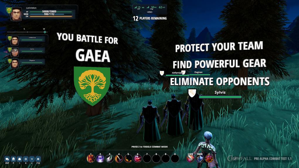 Alpha-Eindruck von Crowfall: Im 'Hunger Dome' gibt es nur wenige Regeln - besiegt den Feind und überlebt.