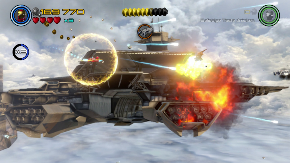Trotz einiger lahmer Abschnitte glänzt Lego Marvel's Avengers mit Abwechslung. Die 2,5D-Shooter-Passagen mit Iron Man sind äußerst spaßig, aber etwas zu kurz.