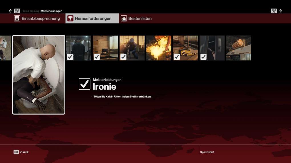 Zahlreiche Herausforderungen in den Missionen sorgen für einen hohen Wiederspielwert in Hitman.