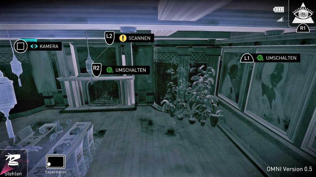 Mithilfe der Spezialansicht Omniview seid ihr in der Lage, verschiedene Puzzles und Aufgaben im Spiel zu lösen. Schwere Kopfnüsse sind dabei aber nicht enthalten.