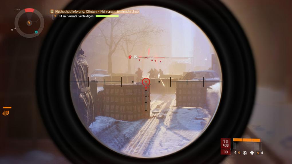 In der PC-Fassung von The Division ist es dank Maus viel leichter, Gegner aus der Entfernung auszuschalten.
