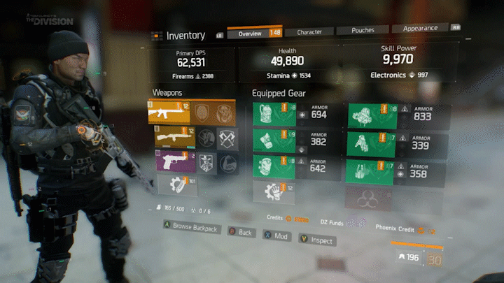 Grüne Set-Items in The Division