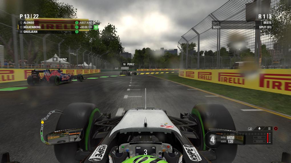 Dank vieler einstellbarer Fahrhilfen, wie beispielsweise der Ideallinie, lässt sich F1 2016 bis ins Detail an das Können des Spielers anpassen.