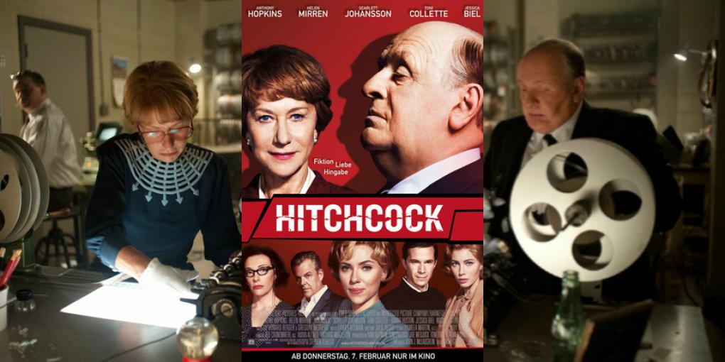 Anthony Hopkins ist als Alfred Hitchcock bis zur Unkenntlichkeit mit Prothesen versehen worden - Das Make-Up ist genial, genauso wie der Film.