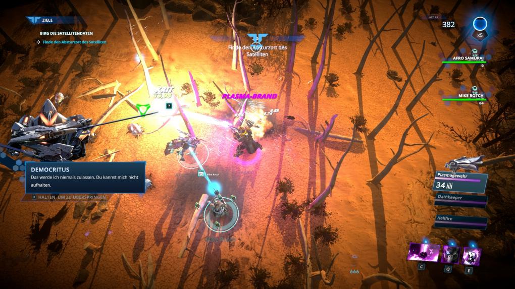 Koop-Spieler sind in der Regel schnell gefunden. Die Schwierigkeitsstufe wird im Multiplayer angepasst.