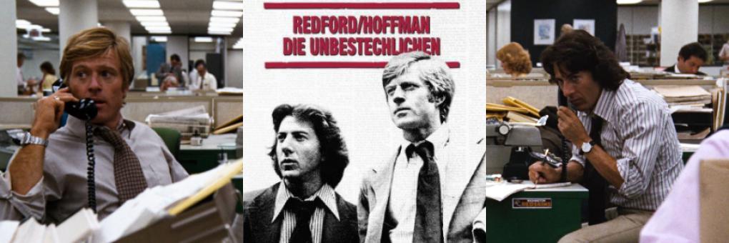 "Die Unbestechlichen": Robert Redford und Dustin Hoffman decken die Watergate-Affäre auf.
