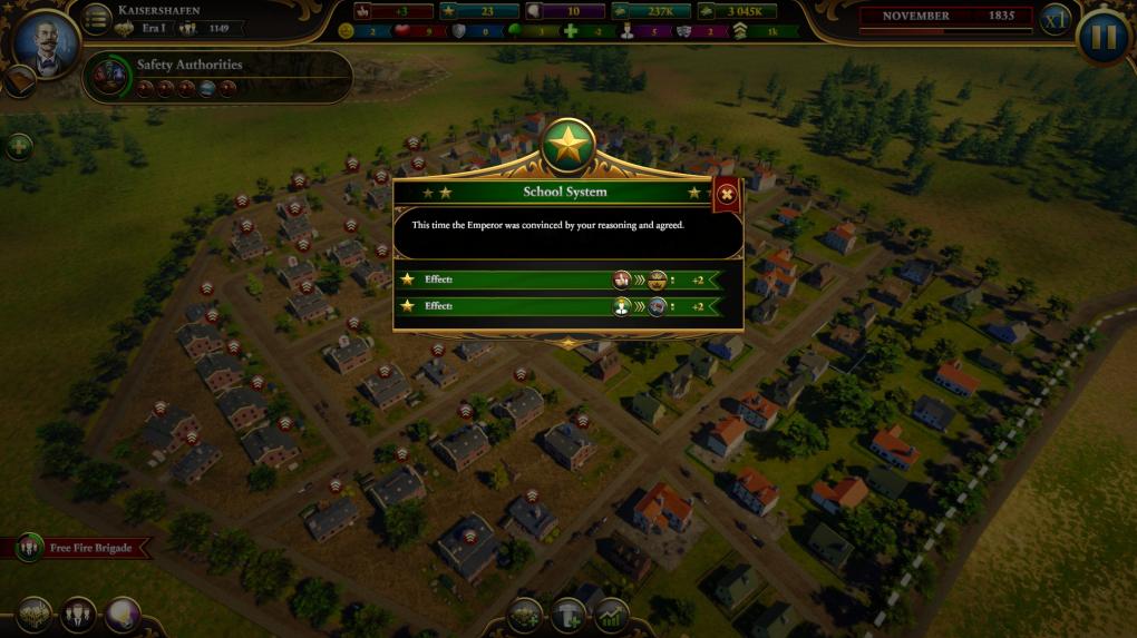 Dynamische Events bringen Abwechslung ins Spiel. Außerdem bestimmen eure jeweiligen Entscheidungen bei solchen Events, wie gut euch die anderen Parteien leiden können.