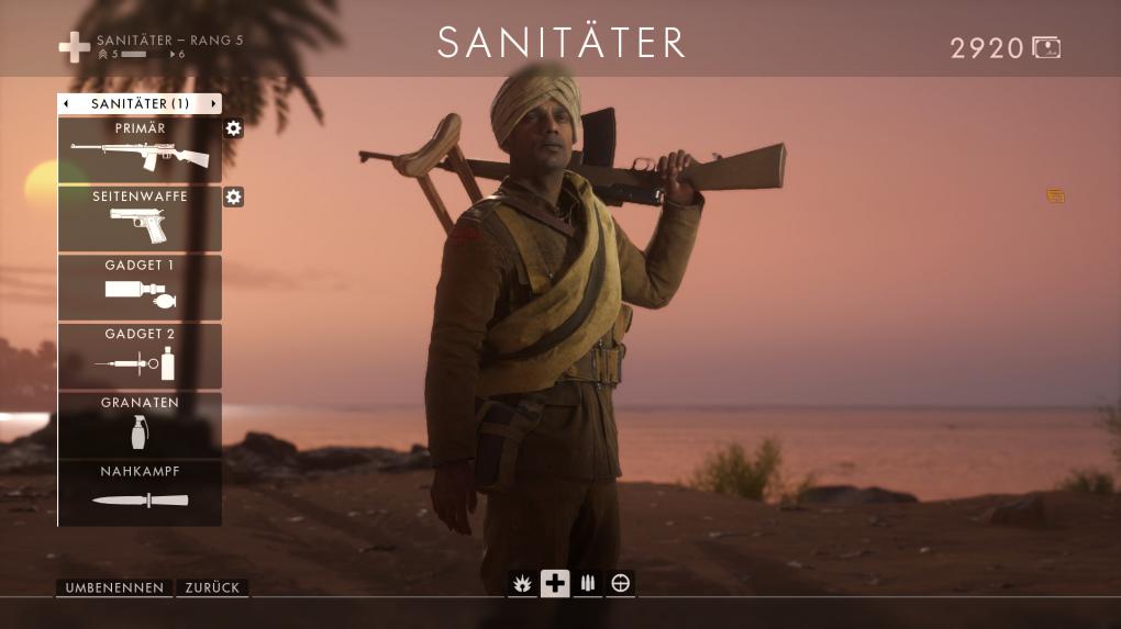 Battlefield 1: Ein Sanitäter.