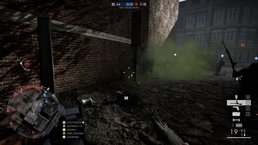 Battlefield 1: Die Munitionskiste ist stationär und kann gut bei Gefechten an Engstellen und bevor wir den Mörser aufgestellt werden.