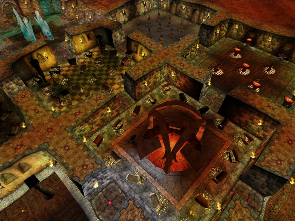 Dungeon Keeper 2 präsentiert sich heller und etwas comichafter als der erste Teil. Die Grafik erstrahlt nun vollständig in 3D.