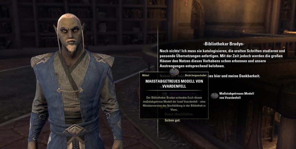 TESO: Morrowind - Am Ende der Ahnengräber-Questreihe erhaltet ihr ein schickes Modell von Vvardenfell für euer Haus.