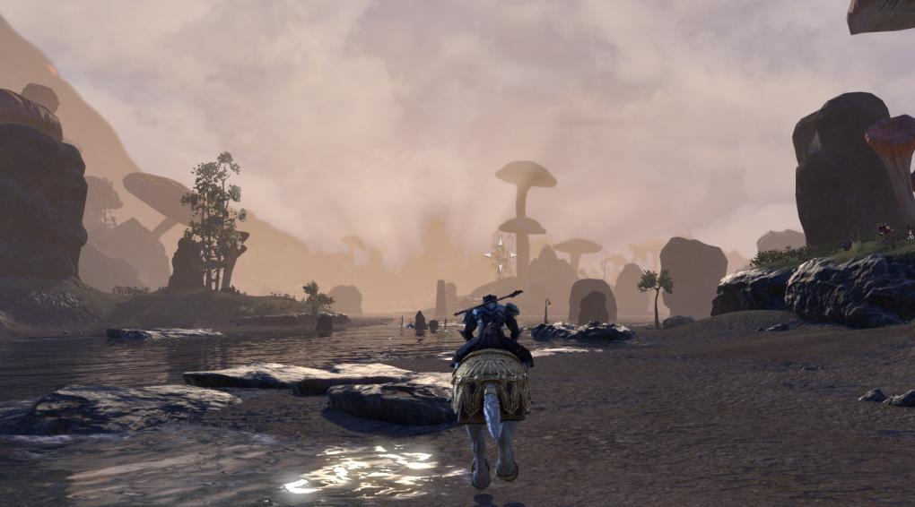 TESO: Morrowind - Das Addon Assist Rapid Riding sorgt dafür, dass Hastiges Manöver automatisch in eurer Aktionsleiste landet, sobald ihr auf euer Pferd steigt.
