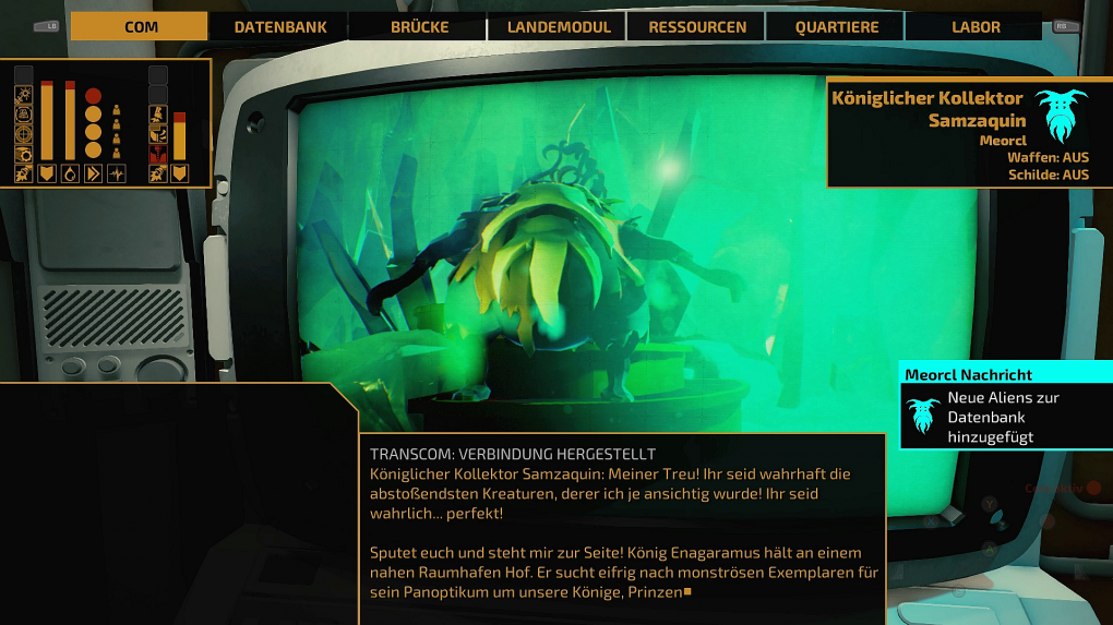 Die Alien-Quests sorgen immer wieder für Schmunzeln und stellen die Highlights im Spiel dar.