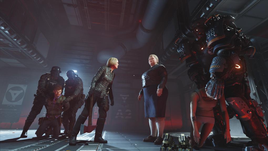 Neben seinen vielen absurden Szenen hat Wolfenstein 2 auch einige Schläge in die Magengrube auf Lager. Dafür ist vor allem Oberbösewicht Frau Engel verantwortlich - ein Nazi-Monster, wie es im Buche steht.