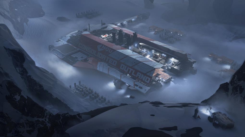 Das war mal ein Raumschiff: Die Pioneer ist eine Mischung aus fliegender Forschungsstation und Außenbasis. Mit ihr treibt Star Citizen das Housingfeature anderer MMOGs auf die Spitze.
