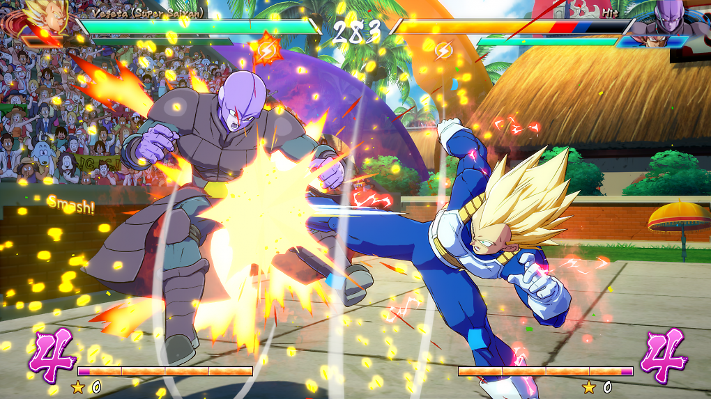 Vegeta tritt Hit