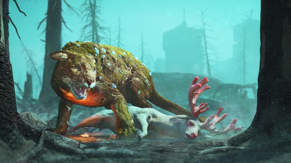 Die Fauna hat die Apokalypse auch nicht völlig unbeschadet bestanden - Mutationen sind die Folge.
