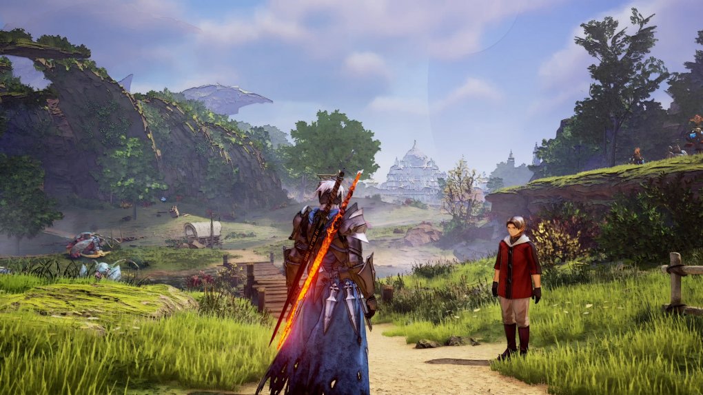Tales of Arise beginnt in einer Gesteinswüste, später dürft ihr euch aber auch in grüner Prärie und eisigem Gebirge die Beine vertreten.