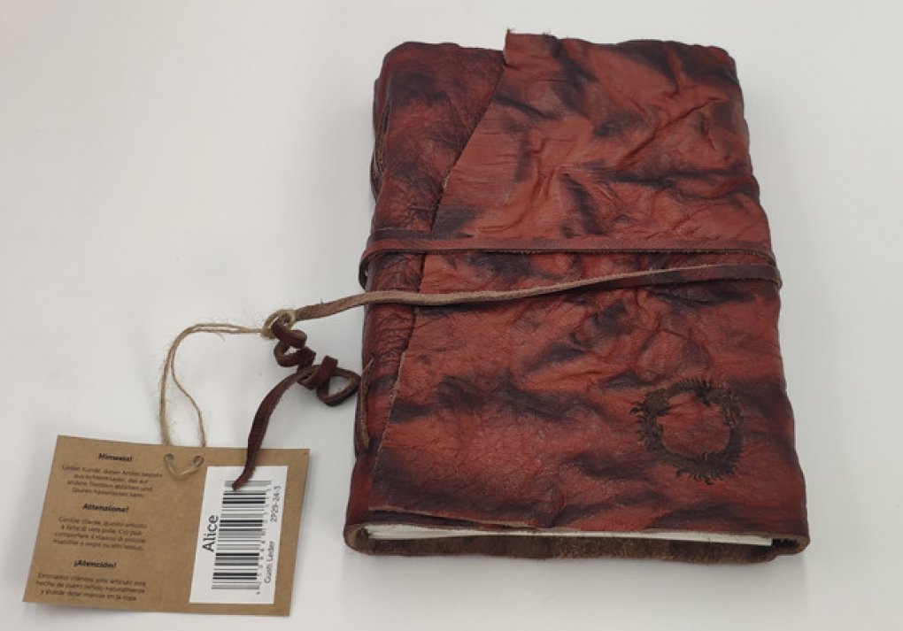 Dieses&nbsp;Ledergebundene Notizbuch gibt's nirgendwo zu kaufen.