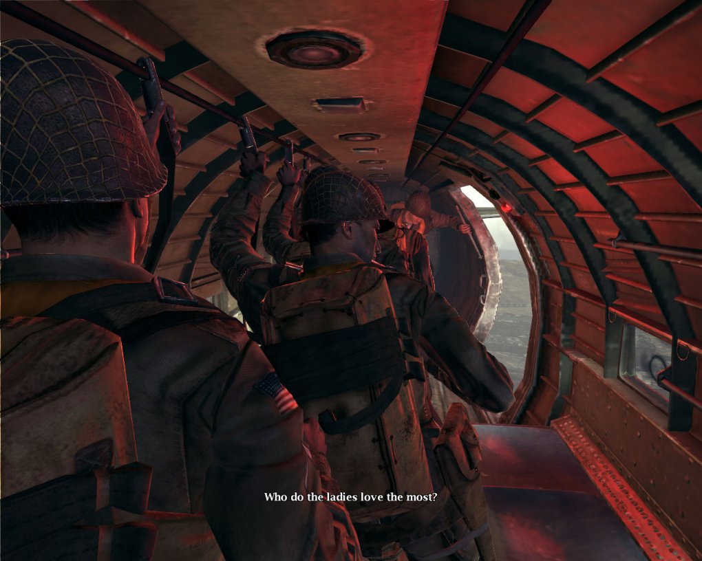 Die Einsätze in Medal of Honor: Airborne starteten mit dem Absprung über dem Zielgebiet. In der Luft entscheidet ihr schließlich selbst, von wo aus ihr die Mission angehen möchtet.