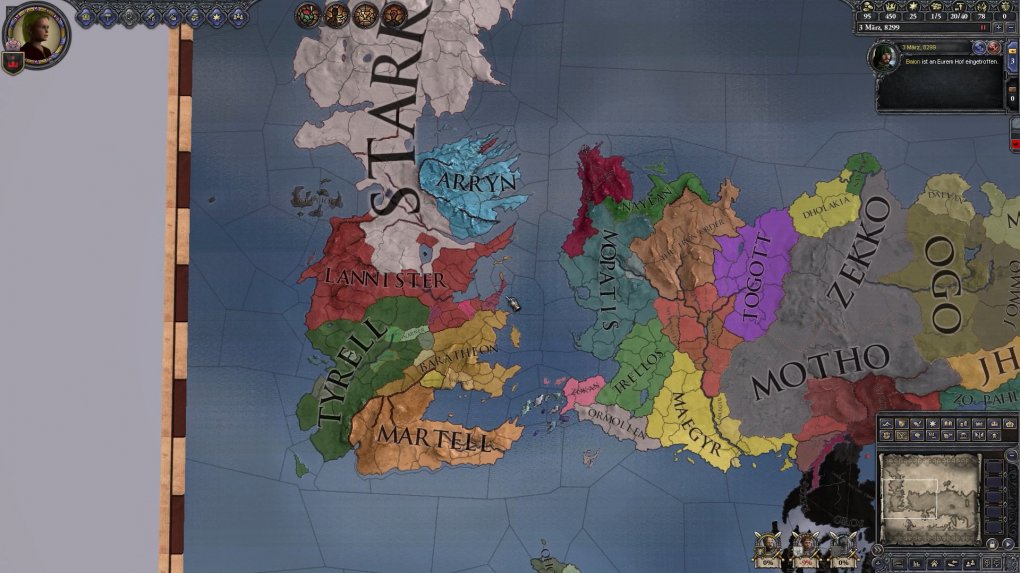 Die Welt aus Game of Thrones besteht nicht nur aus Westeros. Bereits im Vorgänger für Crusader Kings 2 war auch Essos Teil der Spielwelt.