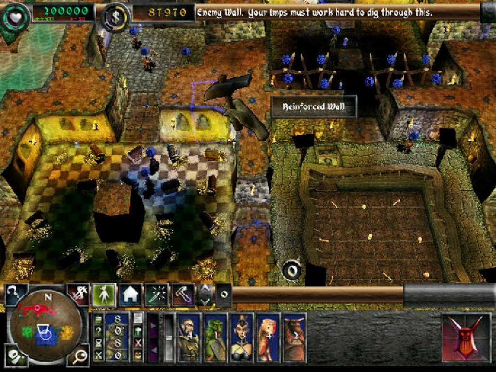 Das perfekte Kerkerlayout: Doofe Idee für eine Vox-Dokusoap, bei Dungeon Keeper 1 und vor allem 2 aber eine Aufgabe, die stundenlang bestens beschäftigte.