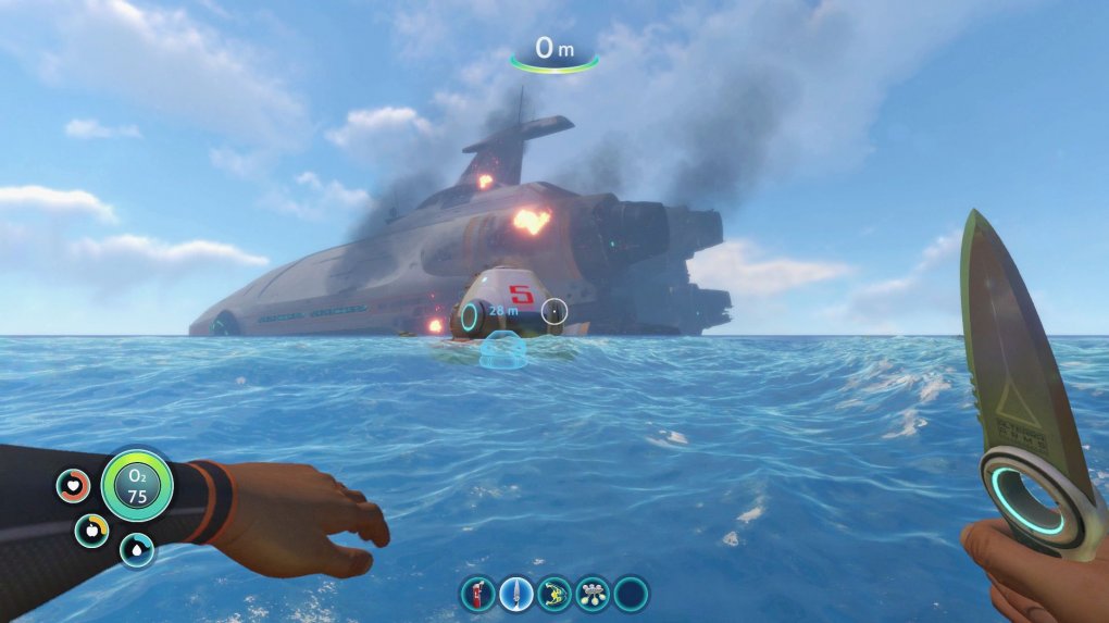 Subnautica wirft uns zu Anfang über Bord&nbsp;<br> und lässt uns dann selbst rätselraten.