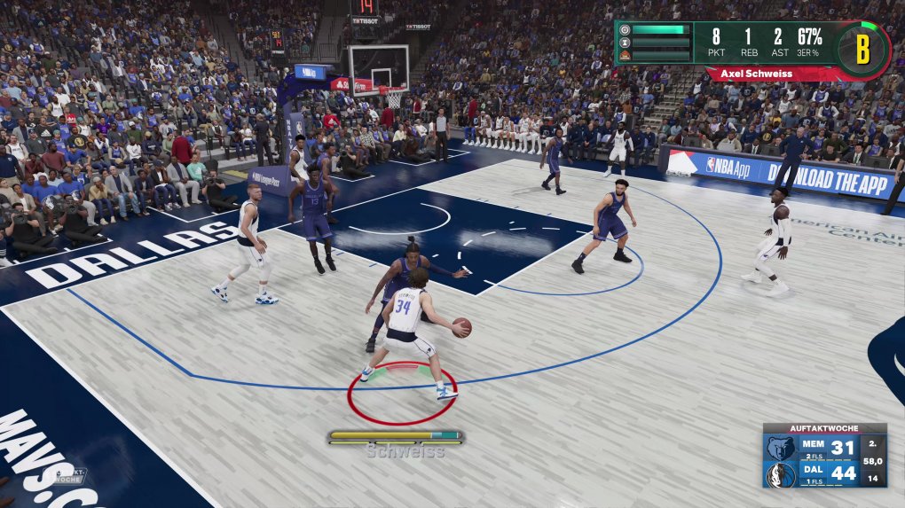 In Meine Karriere übernehmen wir mal wieder die Geschicke eines Rookies. Um ihn mit VC auf ein halbwegs NBA-fähiges Level zu bringen, müssen wir schon ein kjleines VErmögen ausgeben.
