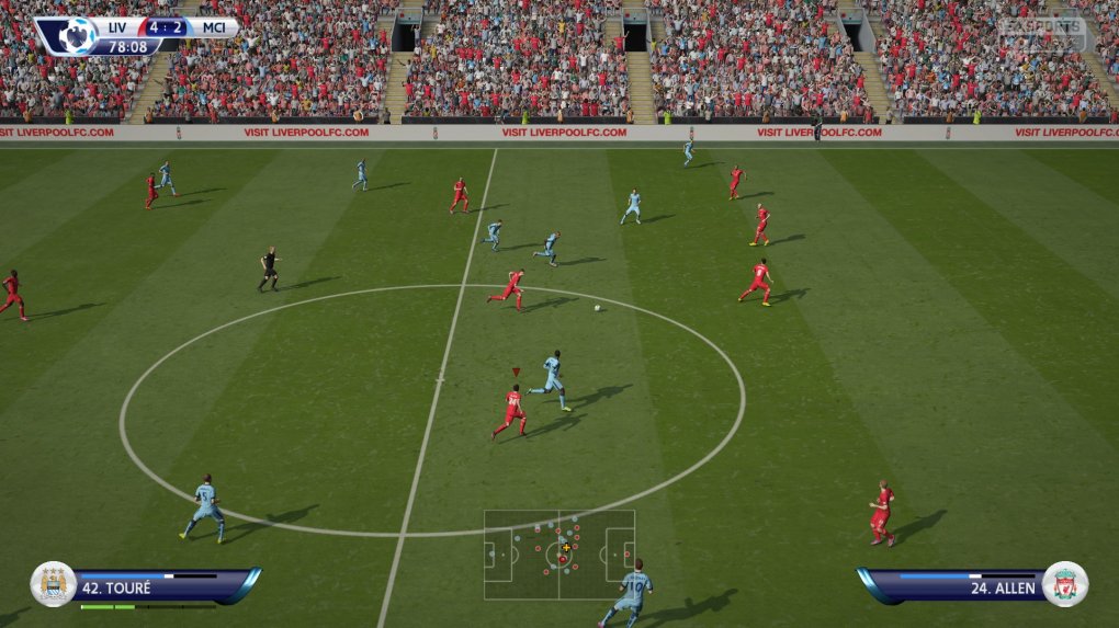 Gab es nun Momentum im Online-Spiel von FIFA (im Bild: FIFA 15) oder nicht? EA Sports stellte später klar, dass man eine derartige Technologie zur Anpassung des Schwierigkeitsgrads nie integriert hatte.