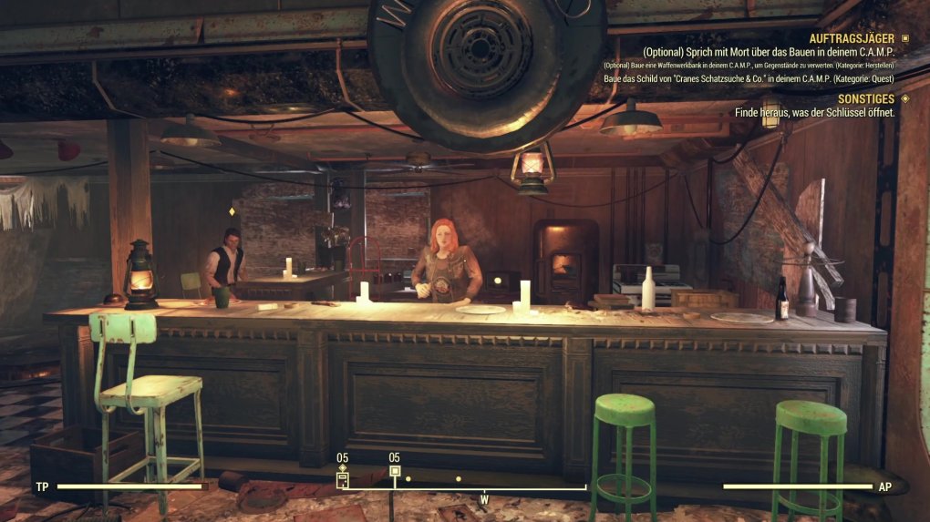 Endlich „Menschen“: Seit der Erweiterung Wastelanders trifft man im Online-MMORPG Fallout 76 auch auf humanoide NPCs.