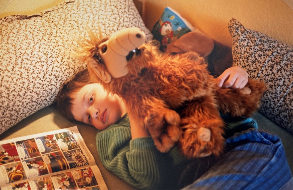 Der Autor und ALF (Coleco), ca. 1988