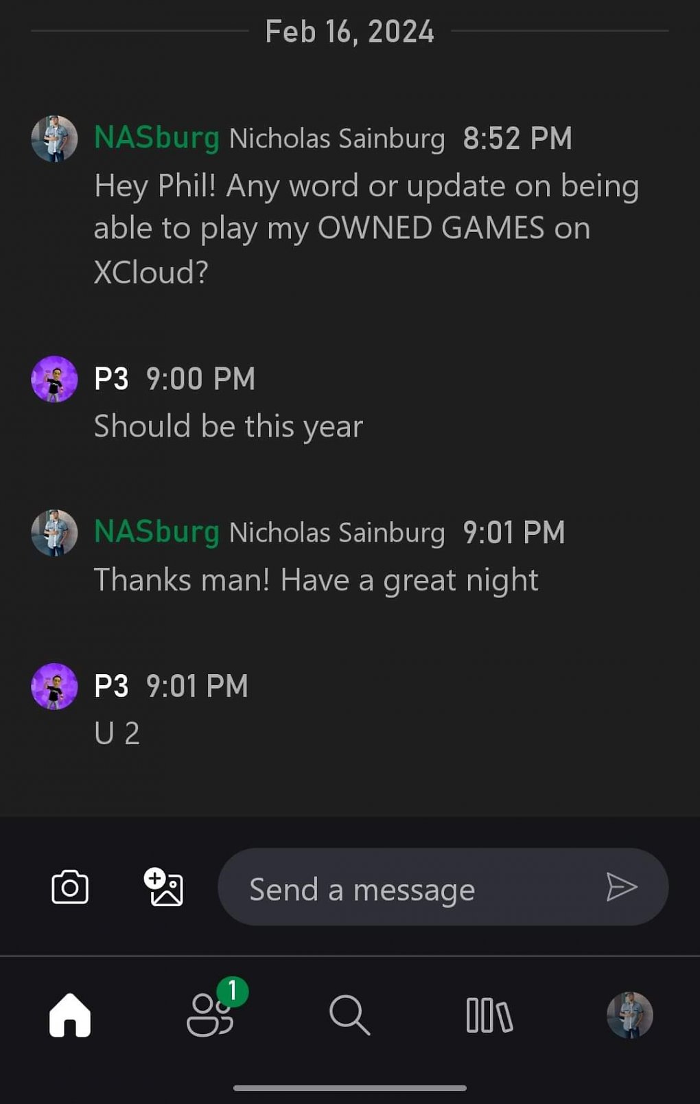 Chat-Verlaut mit Phil Spencer