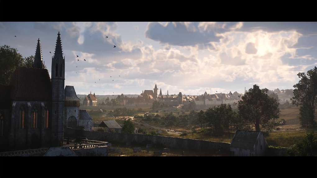 Ausblick auf die Stadt Kuttenberg in Kingdom Come: Deliverance 2