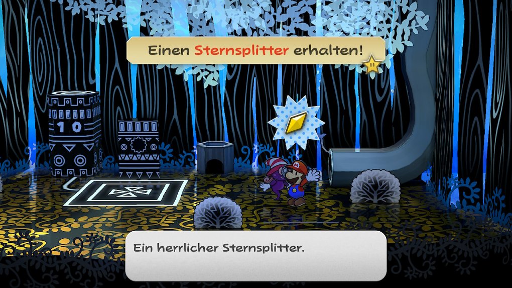 Mario findet einen Sternsplitter im großen Baum