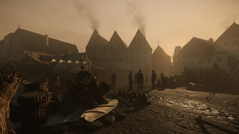 Die Stadt Kuttenberg in der Abenddämmerung