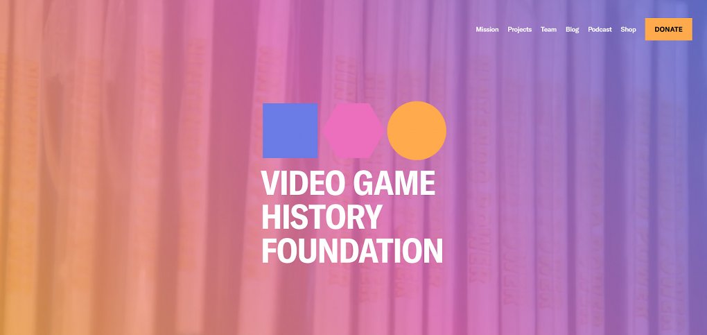 Logo Video Game History Foundation
