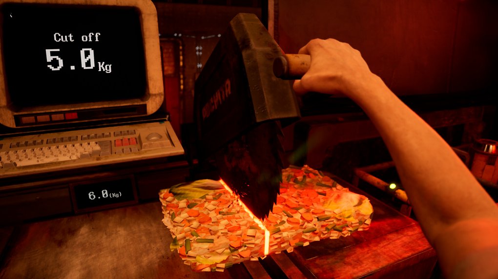 Essen schneiden in Zoochosis