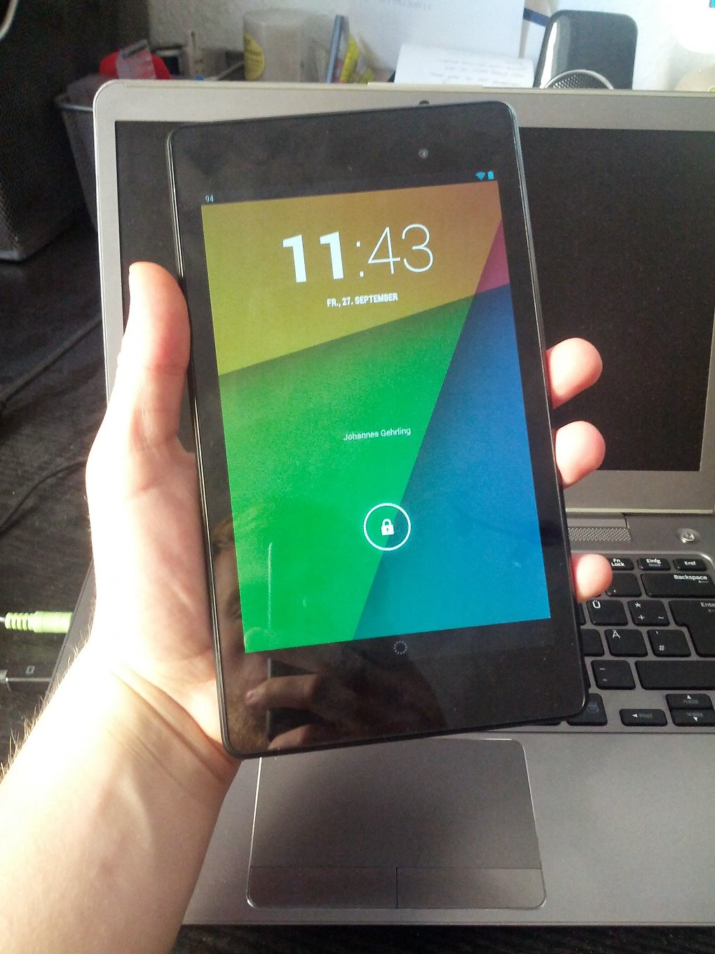 Das Nexus 7 Tablet von Google aus dem Jahr 2013