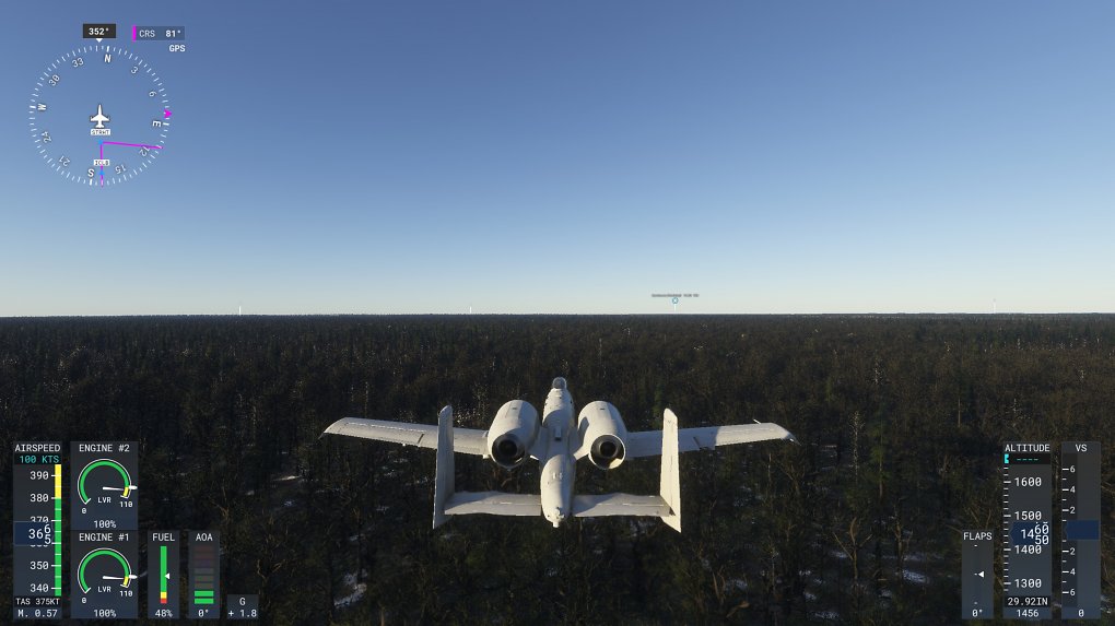 Microsoft Flight Simulator 2024 AC-10 Thunderbird über Kanada