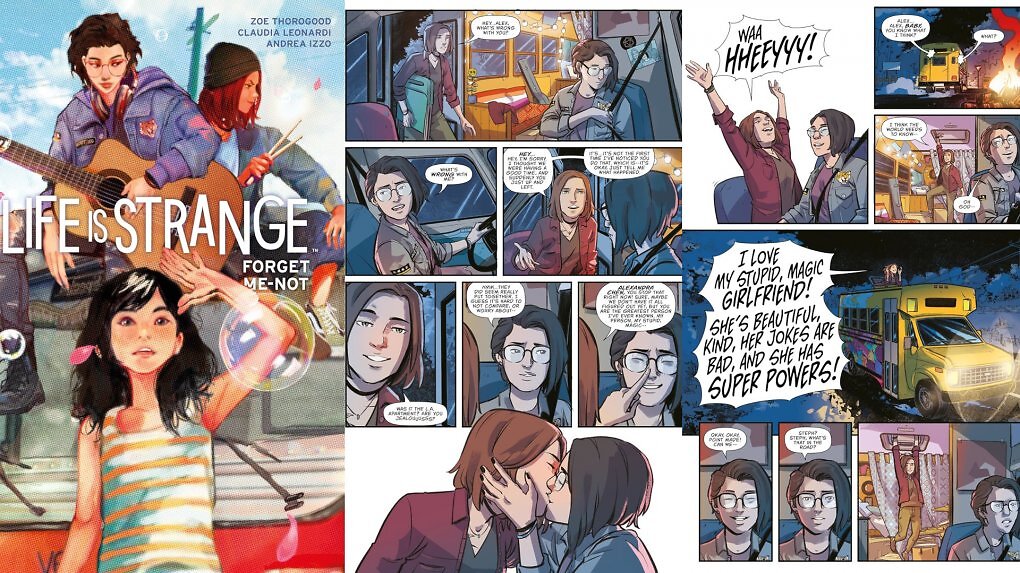 Cover und Ausschnitte aus dem Comic Life is Strange: Forget-me-not