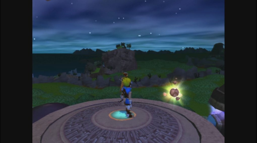 Jak &amp; Daxter auf nem Aussichtsturm.