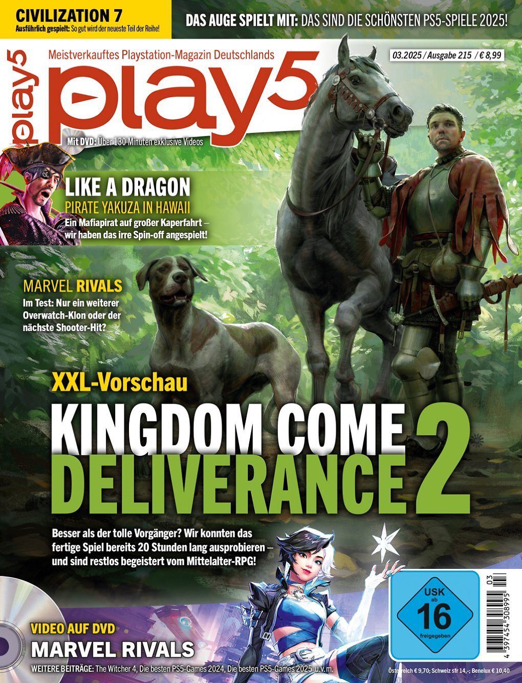 Das Cover der play5 03/25