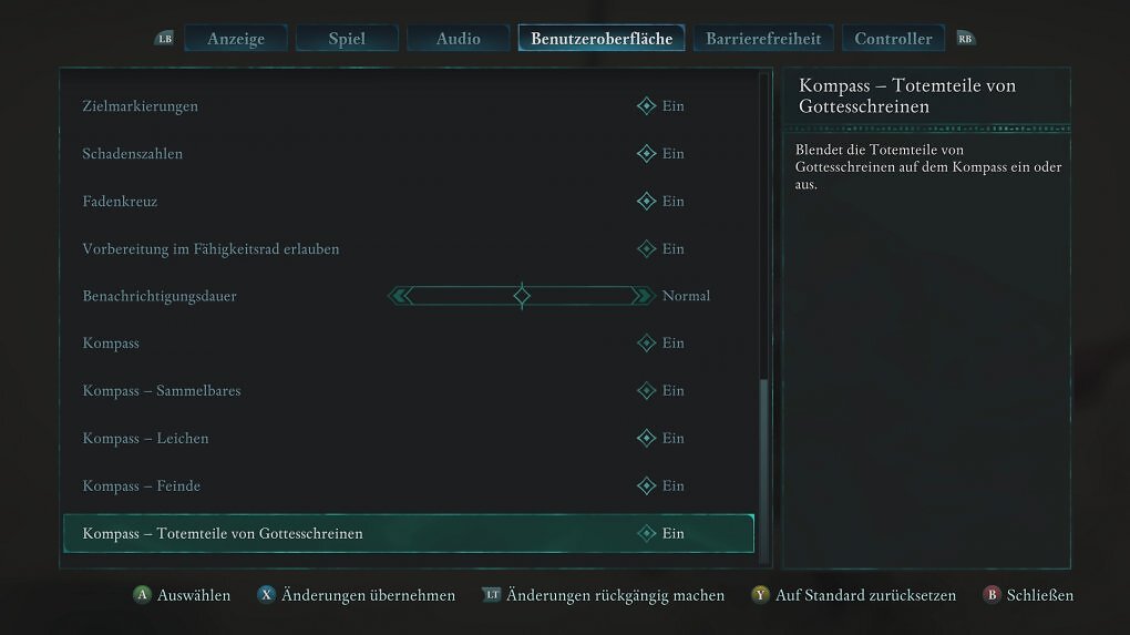 Das Optionsmenü von Avowed.