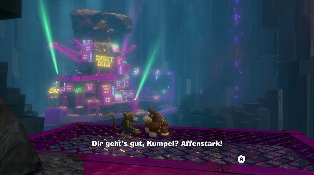 Donkey Kong muss den Untergrund der Ingot Insel erkunden.